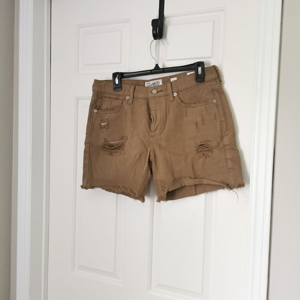 Lucky Brand high waist shorts olive green color size 4 / 27